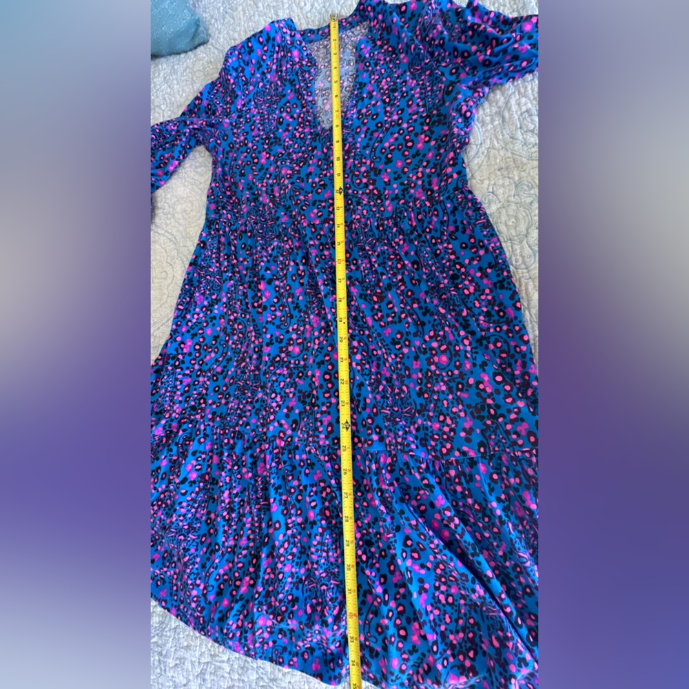Lilly Pulitzer Alaina Blue Flare Growl & Prowl Dress - Picture 14 of 16